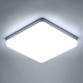 Plafonnier LED Carré, Lampe de Plafond LED, IP44 Plafonnier LED